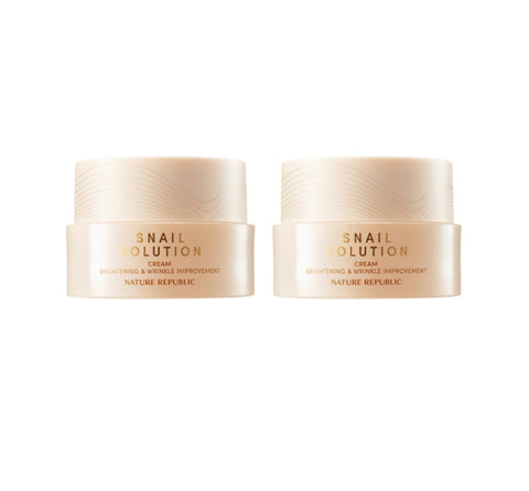 2 x NATURE REPUBLIC Snail Solution Cream 52ml from Korea by NATURE REPUBLIC