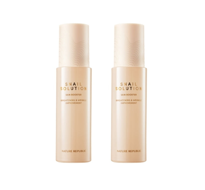 2 x NATURE REPUBLIC Snail Solution Skin Booster 130ml from Korea by NATURE REPUBLIC