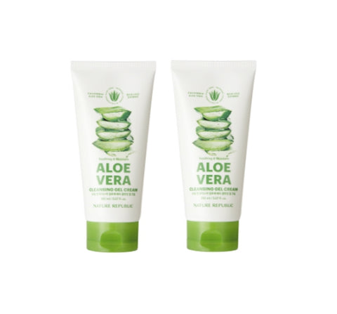 2 X NATURE REPUBLIC Soothing & Moisture Aloe Vera Foam Cleanser 150ml from Korea by NATURE REPUBLIC