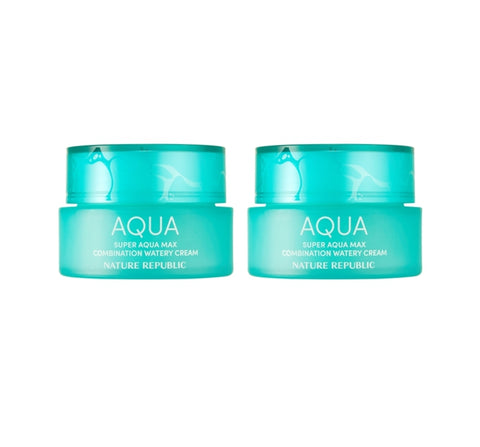 2 x NATURE REPUBLIC Super Aqua Max Combination Watery Cream for Combination Skin 80ml from Korea by NATURE REPUBLIC
