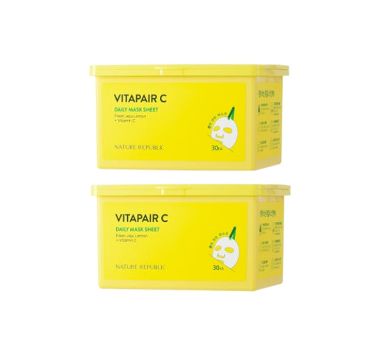 2 X NATURE REPUBLIC Vitapair C Daily Mask Sheet (30 sheets) from Korea by NATURE REPUBLIC