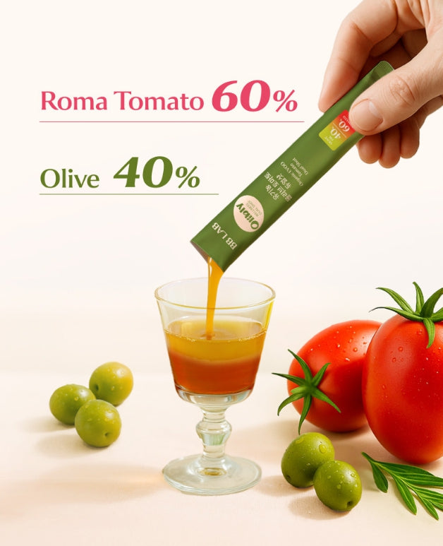 Nutrione BB Lab Organic EVOO Tomato Dual Shot (20g x 10 Pouches) from Korea