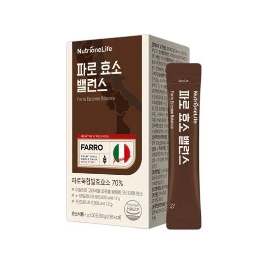NutrioneLife Farro Enzyme Balance 60g (30 Sticks) from Korea