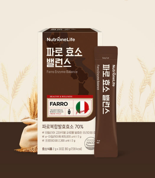 NutrioneLife Farro Enzyme Balance 60g (30 Sticks) from Korea