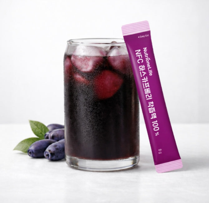 3 x NutrioneLife NFC Haskapberry Juice 100% (8g x 14 pouches) from Korea