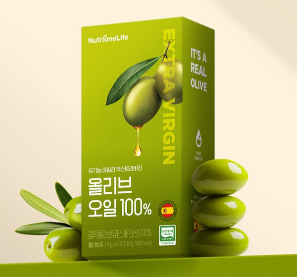 NutrioneLife Organic Daily Extra Virgin Olive Oil 100% 8g x 14ea 112g from Korea by Nutrione