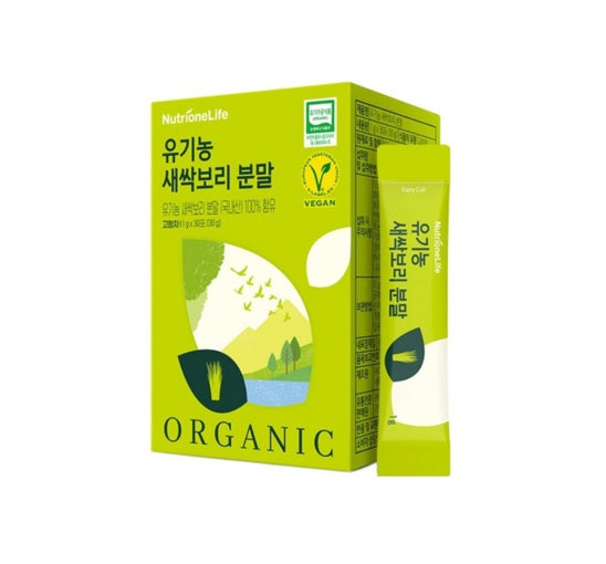 NutrioneLife Organic Young Barley Powder Policosanol 30g (30 Sticks) from Korea