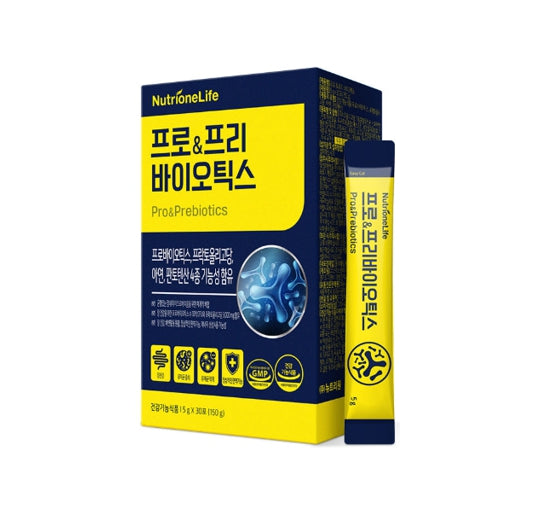 3 x NutrioneLife Pro & Prebiotics 150g (30 Sticks) from Korea