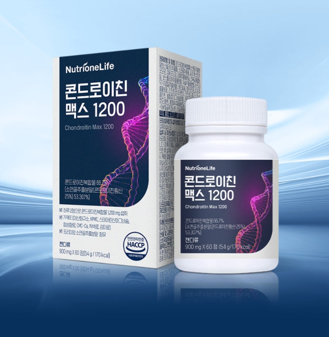 3 x NutrioneLife Chondrotin Max 1200 (900mg x 60 tablets, 30-day supply) from Korea
