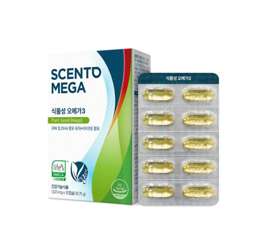 Nutrione Scento Mega Plant-Based Omega 3 (30 Capsules) from Korea