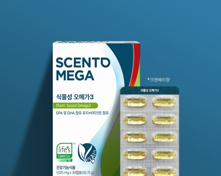 Nutrione Scento Mega Plant-Based Omega 3 (30 Capsules) from Korea