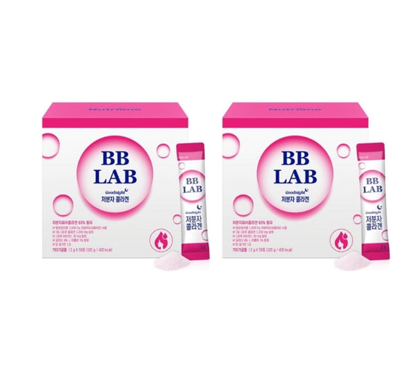 2 x Nutrione BB LAB Goodnight Small Molecular Fish Collagen 50 Sticks from Korea by Nutrione