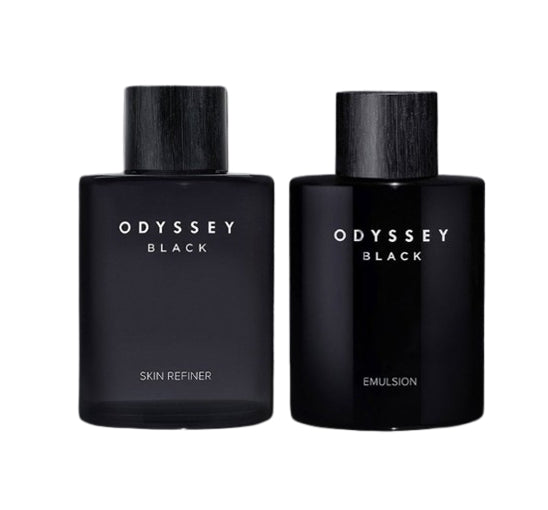 [MEN] ODYSSEY Black Skin Refiner 130ml + Emulsion 130ml from Korea by ODYSSEY