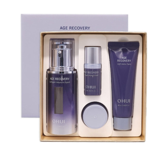 O HUI Age Recovery Collagen Ampoule Expert Aug. 2026 Set (4 Items) from Korea