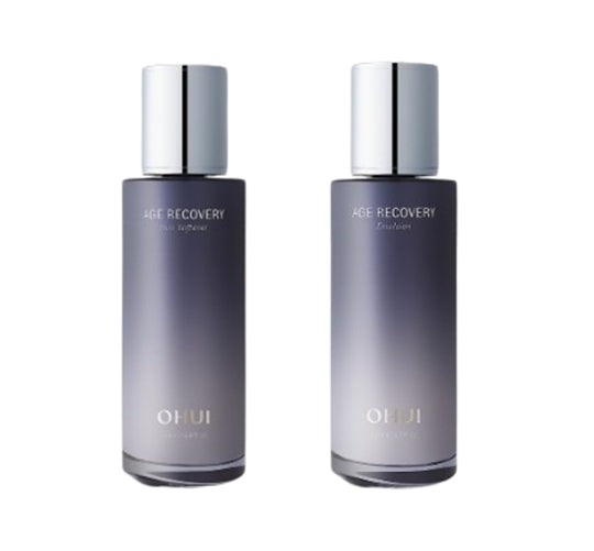 O HUI Age Recovery Skin Softener + Emulsion Single Set (2 Items) from Korea by O HUI