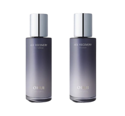 O HUI Age Recovery Skin Softener + Emulsion Single Set (2 Items) from Korea by O HUI