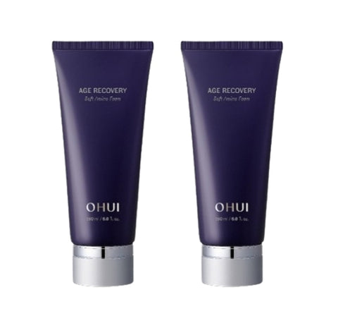 2 x O HUI Age Recovery Soft Amino Foam 180ml from Korea by O HUI