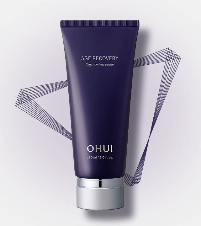 2 x O HUI Age Recovery Soft Amino Foam 180ml from Korea by O HUI