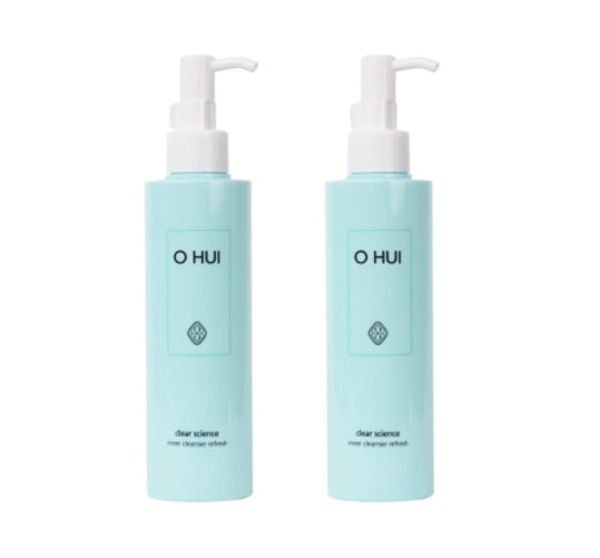 2 x O HUI Clear Science Inner Cleanser Refresh 200ml from Korea