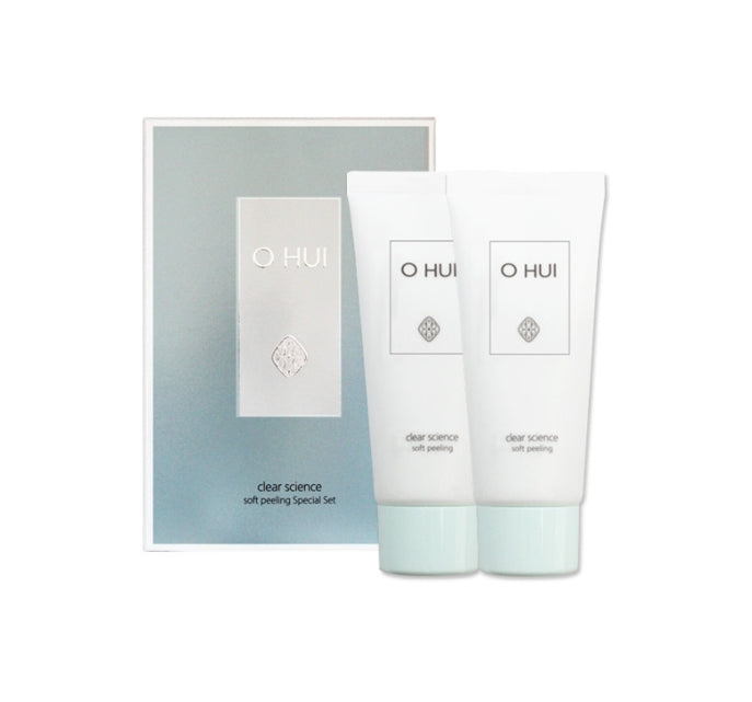 OHUI Clear Science Soft Peeling June 2025 Set (2 Items) Gentle Exfoliator from Korea by O HUI