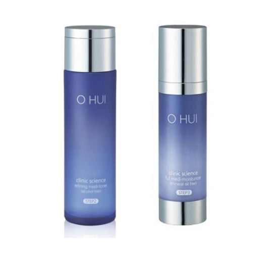 O HUI Clinic Science Medi Toner + Moisturizer Single Set (2 Items) from Korea by O HUI
