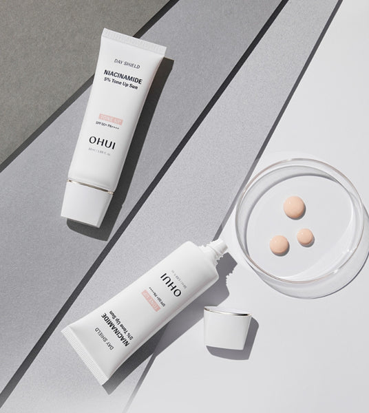 OHUI Day Shield Niacinamide 5% Tone-Up Sun SPF50+ PA++++ 50ml from Korea by O HUI
