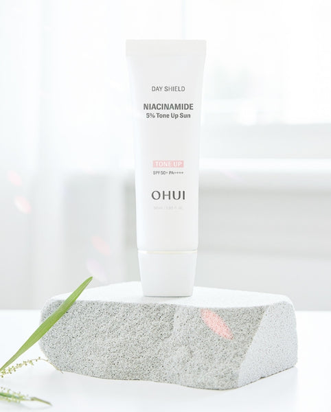 OHUI Day Shield Niacinamide 5% Tone-Up Sun SPF50+ PA++++ 50ml from Korea by O HUI
