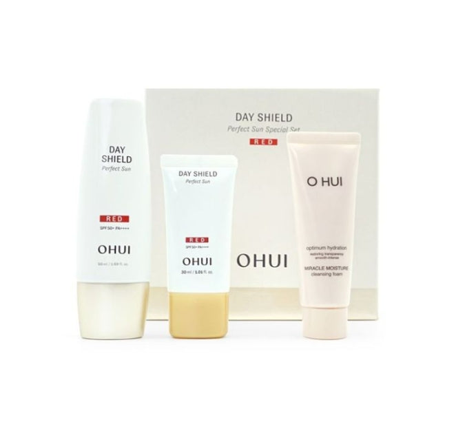 O HUI Day Shield Perfect Sun Red Sep. 2026 Set (3 Items) from Korea by O HUI