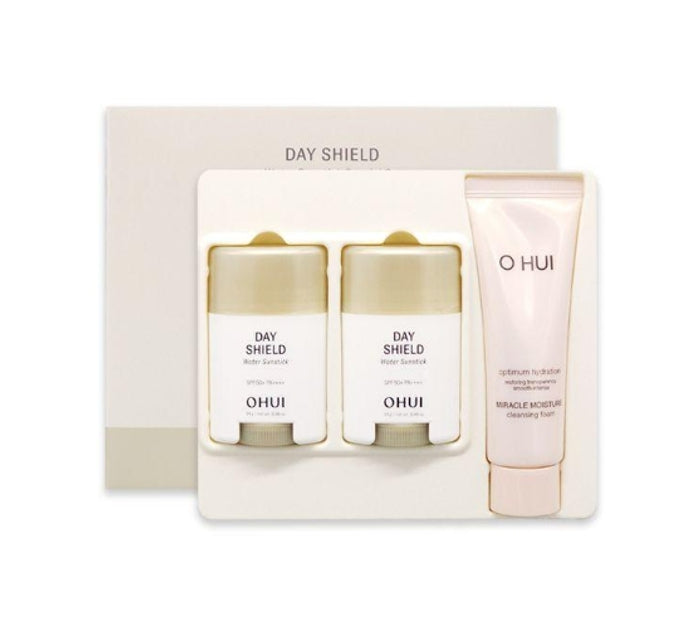 O HUI Day Shield Water Sun Stick Duo Feb. 2025 Set (3 Items) from Korea by O HUI
