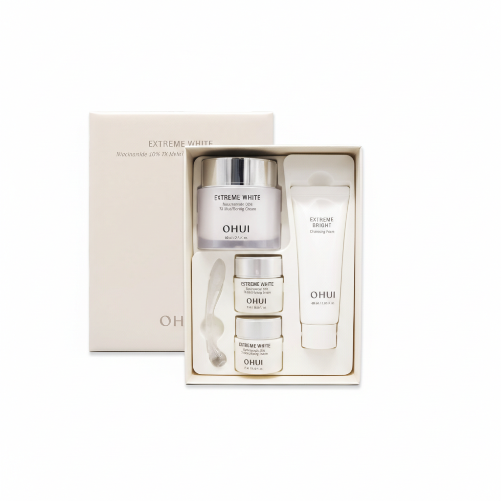 O HUI Extreme White Niacinamide 10% TX Melatoning Cream Jan. 2026 Set (4 Items) from Korea