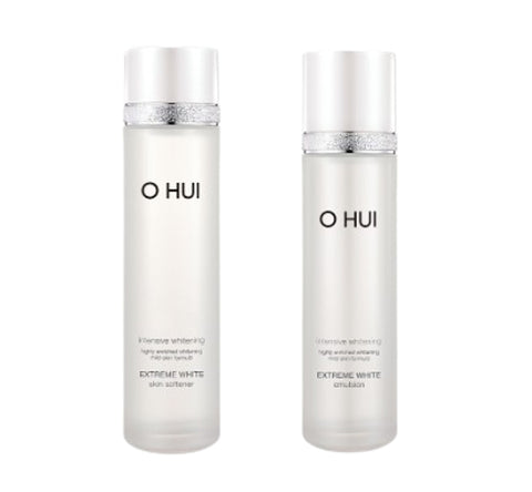 O HUI Extreme White Skin Softener + Emulsion Single Set (2 Items) from Korea by O HUI