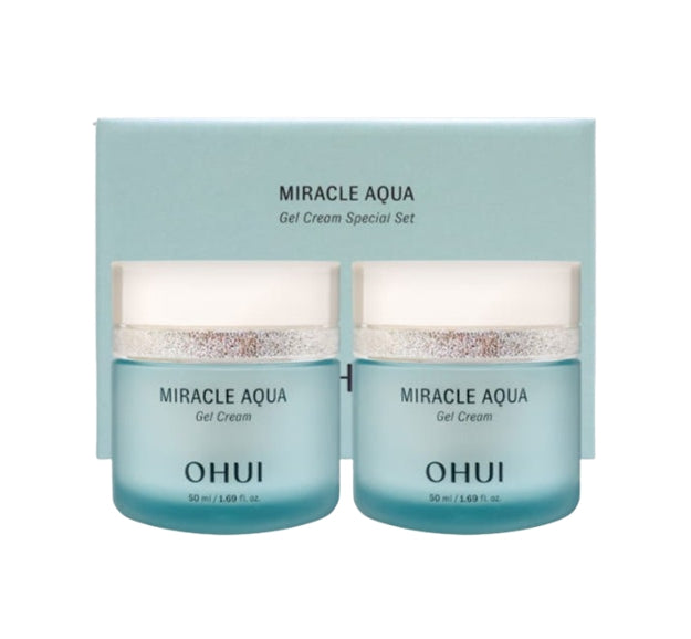 O HUI Miracle Aqua Gel Cream July 2025 Set (2 Items) from Korea by O HUI