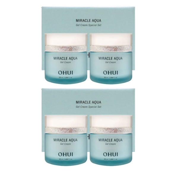 2 x O HUI Miracle Aqua Gel Cream July 2025 Set (2 Items) from Korea by O HUI