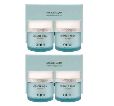 2 x O HUI Miracle Aqua Gel Cream July 2025 Set (2 Items) from Korea by O HUI