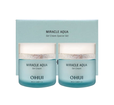 O HUI Miracle Aqua Gel Cream July 2025 Set (2 Items) from Korea by O HUI