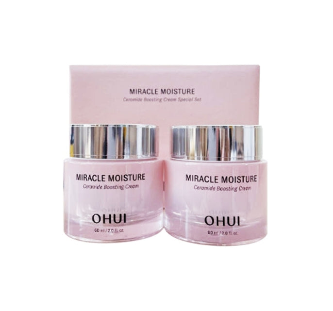 O HUI Miracle Moisture Ceramide Boosting Cream Duo Edition April 2025 Set (2 Items) from Korea by O HUI