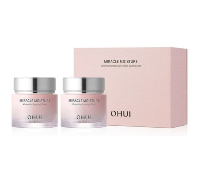 O HUI Miracle Moisture Ceramide Boosting Cream Duo Edition May 2026 Set (2 Items) from Korea