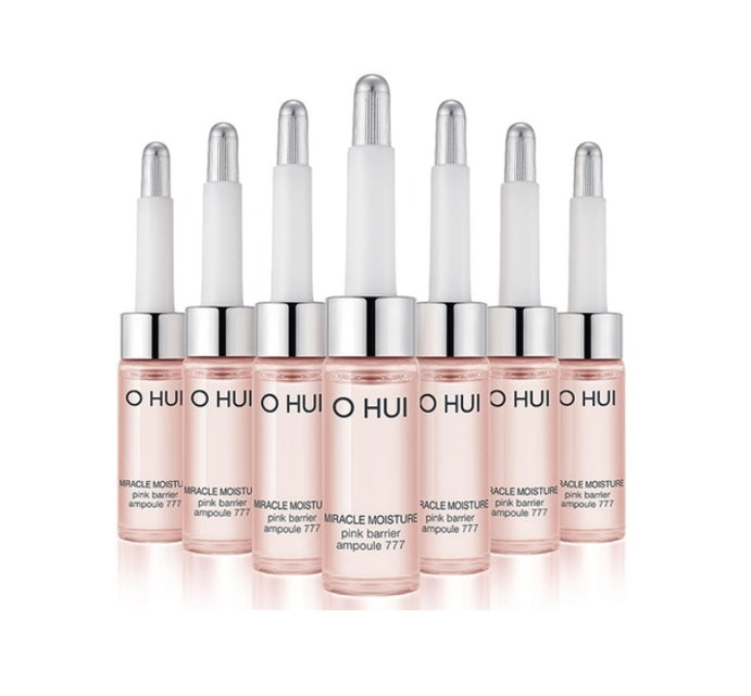 O HUI Miracle Moisture Pink Barrier Ampoule 777 (7ea x 7ml) from Korea by O HUI