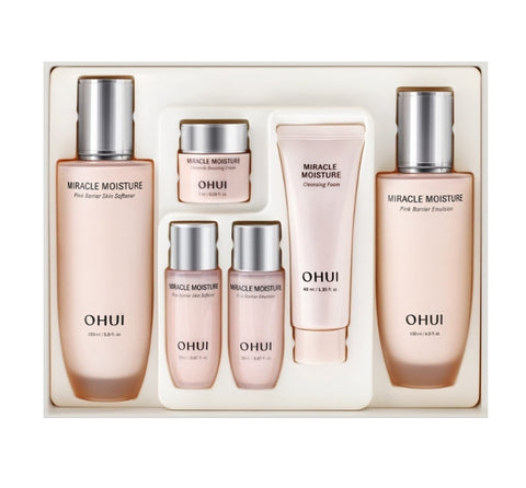 O HUI Miracle Moisture Pink Barrier Set (6 Items) May 2025 from Korea by O HUI