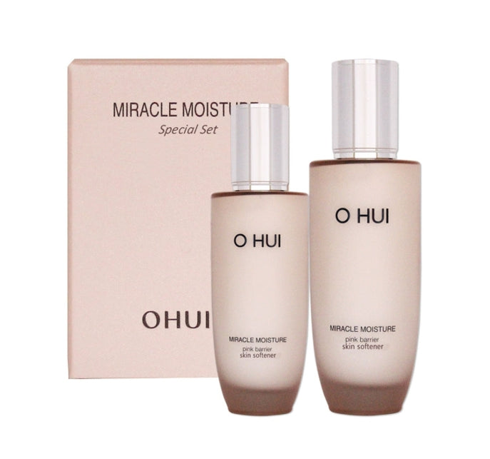 OHUI Miracle Moisture Pink Barrier Skin Softener Aug. 2026 Set (2 Items) from Korea