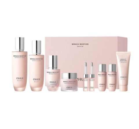 O HUI Miracle Moisture Pink Barrier April 2024 Set (9 Items) from Korea