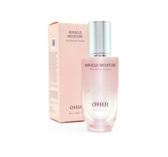 O HUI Miracle Moisture Pink Essence 50ml Hydrating Ceramide Serum from Korea