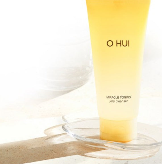 OHUI Miracle Toning Jelly Cleanser 180ml – Brightening Gel Wash from Korea by O HUI