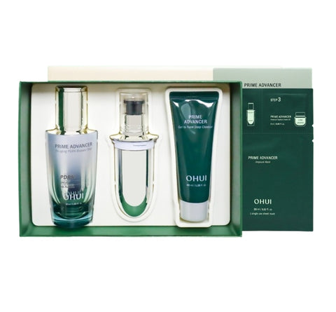 OHUI Prime Advancer De-Aging PDRN Booster Shot Double July 2025 Set (4 Items) from Korea by O HUI