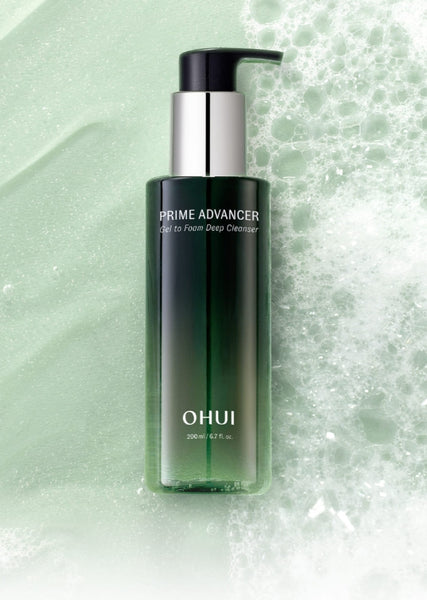 2 x O HUI Prime Advancer Gel To Foam Deep Cleanser 200ml from Korea