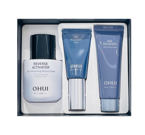O HUI Reverse Activator Pore Minimizing Retinol Cream Set (3 Items) May 2025 from Korea by O HUI