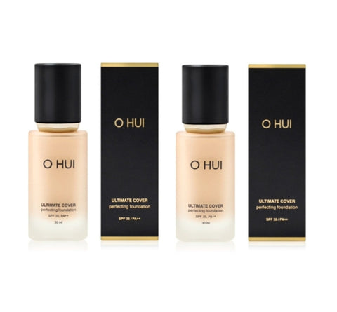 2 x O HUI Ultimate Cover Perfecting Foundation 30ml 4 Colours from Korea by O HUI