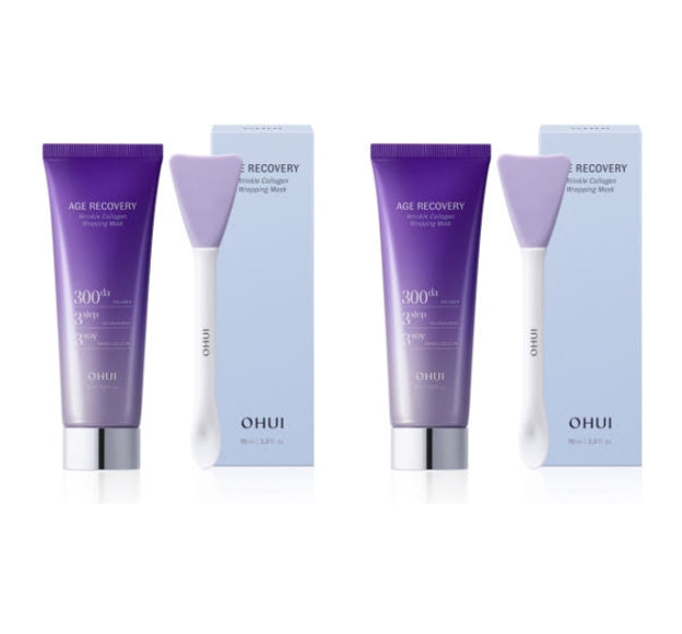 2 x OHUI Age Recovery Collagen Wrapping Mask 70 ml July 2025 from Korea by O HUI