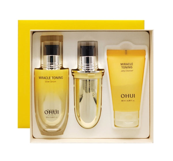 OHUI Miracle Toning Glow Serum July 2026 Set (3 Items) from Korea