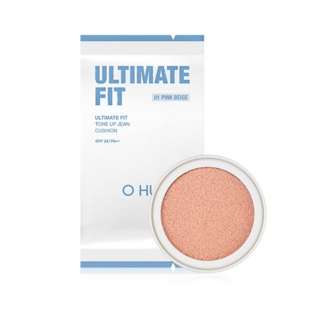 OHUI Ultimate Fit Tone Up Jean Cushion Refill 15g, #1 Pink Beige from Korea by O HUI
